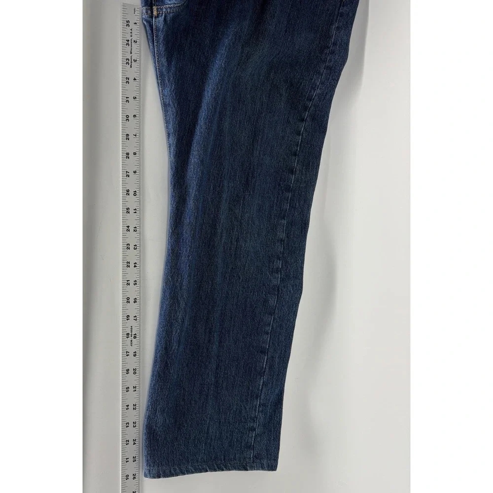 Levi's 501 Jeans Blue  Wash Straight‎ Leg Button Fly Pants Men 38X29 Fit (38X26)